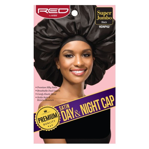 Red by Kiss Satin Day & Night Cap Super Jumbo HDNP02